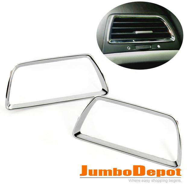 2 pcs mirror chrome front air vent guard cover pair for 2012 accord crosstour