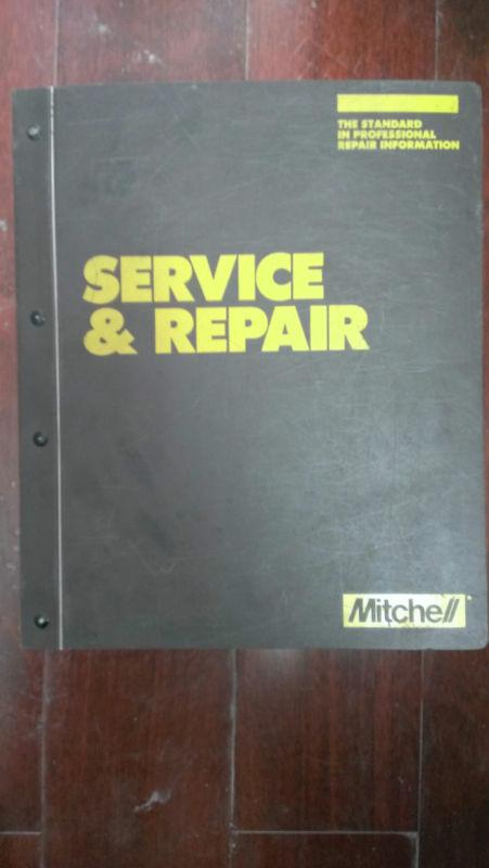 88-89 mitchell engine clutch drive axle serv repair manual imported cars vol 3