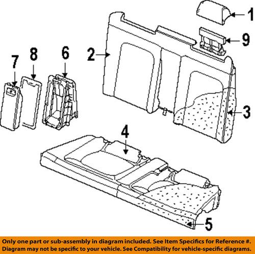 Volkswagen oem 1y0885205m rear seat-retainer plate