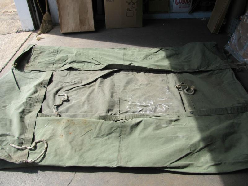 Canvas cargo cover m101 3/4 ton trailer #8382966 good used miltary 