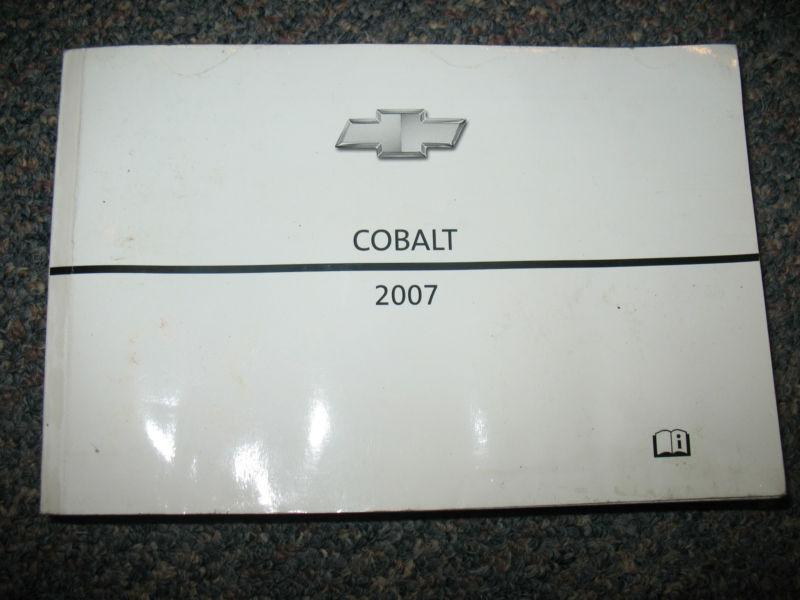 2007 / 07 chevrolet cobalt owners manual only