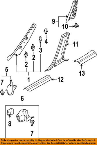 Mazda oem gk2e68381e02 interior-cowl trim cover