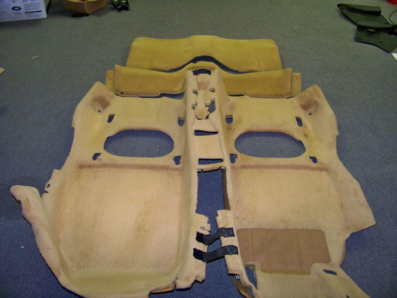 Porsche three piece tan carpet set for boxster 