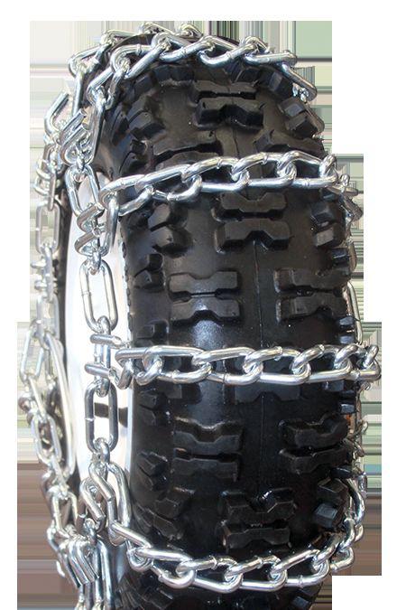 Set of two tire chains 4.00x4.80x8 two link spacing 4.00x-4.80-8 1301i