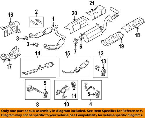 Ford oem f81z5a262ea exhaust hanger/parts/exhaust system hanger