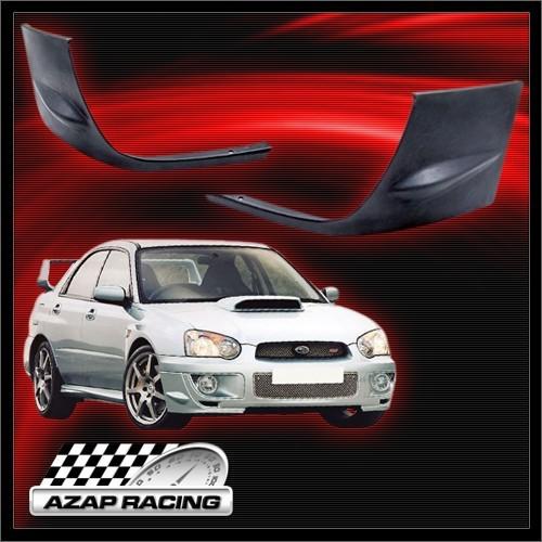 04-05 sti style urethane front bumper lip spoiler black for subaru impreza wrx