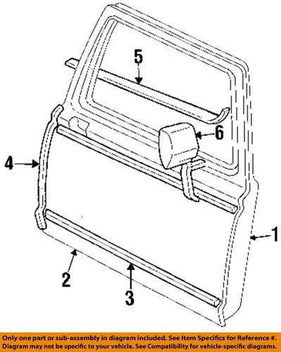 Ford oem e7tz1521453a front door-belt weather strip