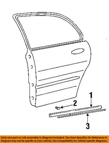 Hyundai oem 8773539500 exterior-rear-insert