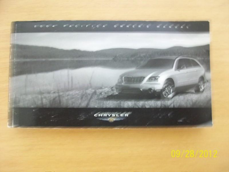 2004 chrysler pacifica  owners manual