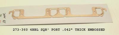 Sb mopar copper header gasket 318 340 360 