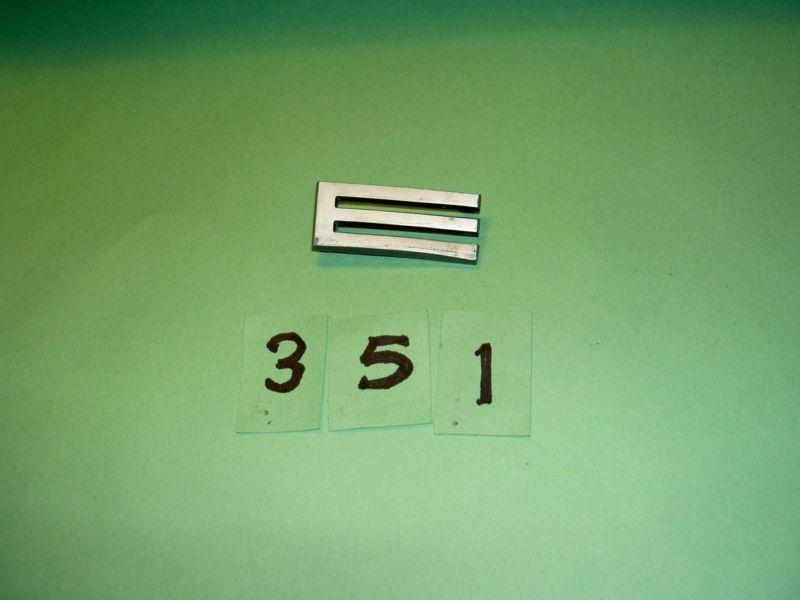 Porsche 912, emblem, letter ' e '