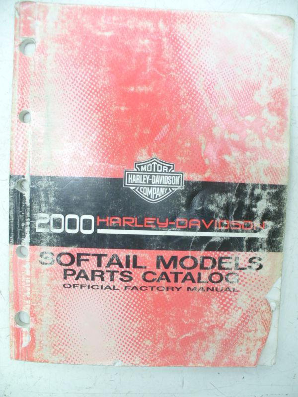 Harley 2000 softail parts catalog, 99455-00.