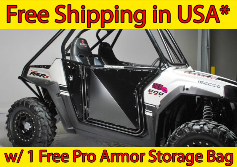 P081209bl pro armor rzr s xp xp900 doors w/ no cut outs - make a offer -black-