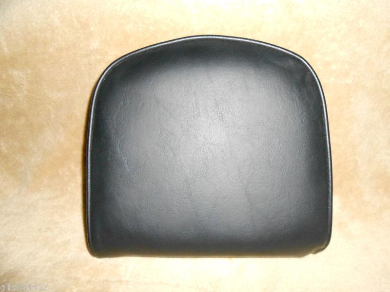 Harley davidson back rest pad black  leather 