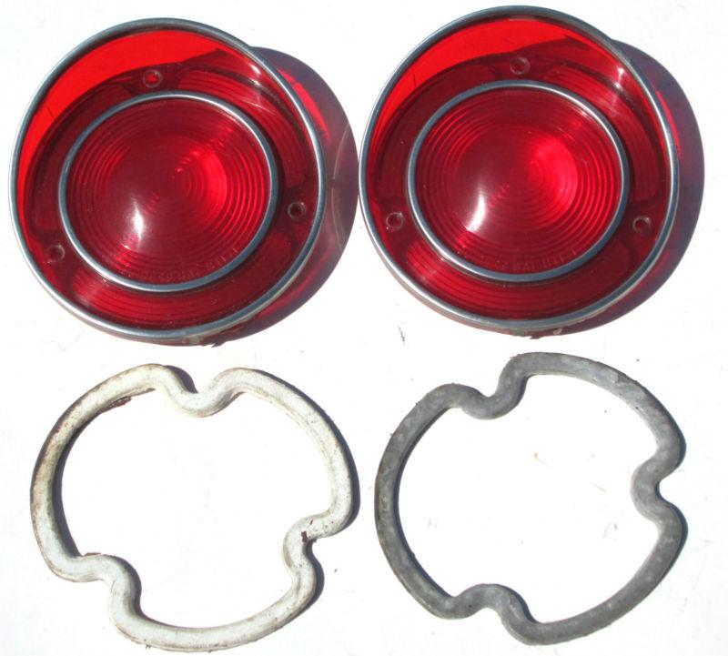 1971 1972 1973 corvette tail light lens part # 5963332 / guide 19 sti 71 / set