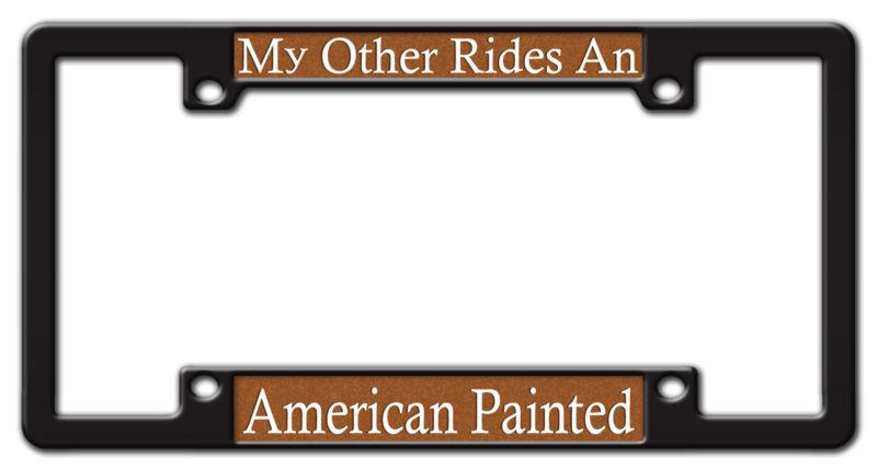 American painted horse custom preferred license plate frame