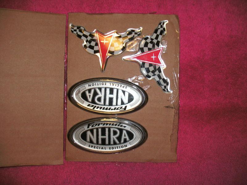 Pontiac formula trans am nhra special edition factory gm oem emblems set rare