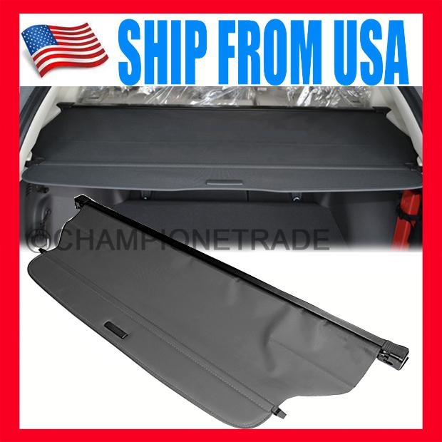 Us 1x black car rear trunk cargo roll cover shielding visor for honda cr-v 12 13