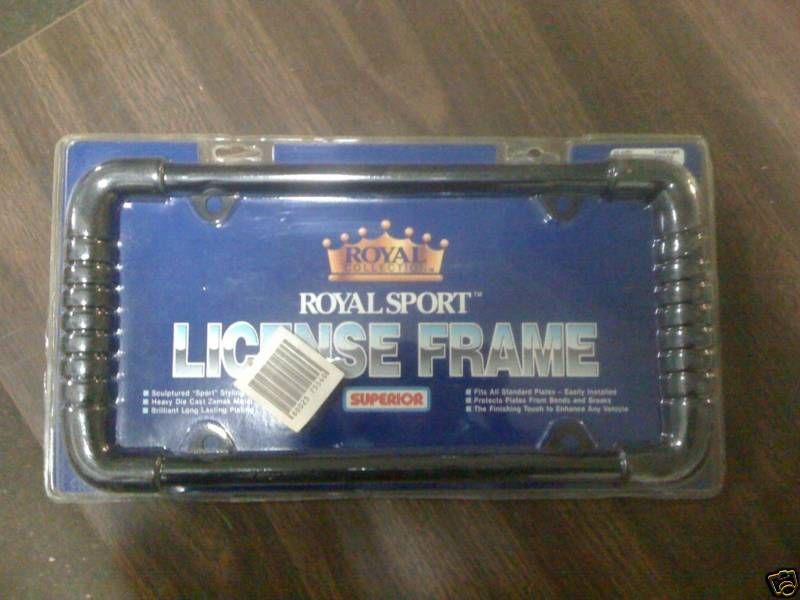 Superior #25-5751b royal sport license plate frame