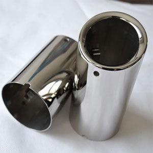 2pcs chrome exhaust muffler tip fit volkswagen golf mk6 2010-2012