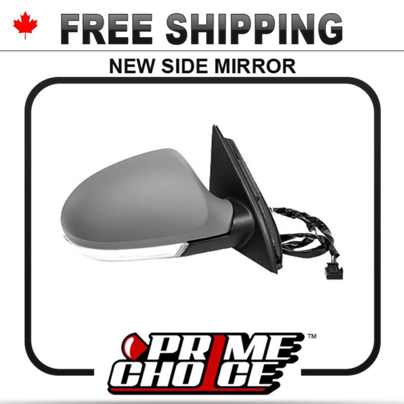 New power non heated passengers side view door mirror