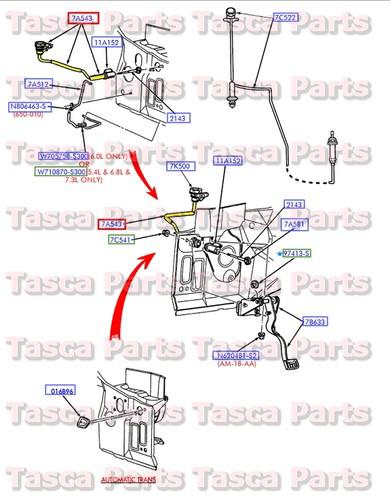 New oem clutch master cylinder to slave tube f250 350 450 f550 sd f650 f750 f800