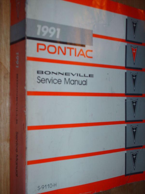 1991 pontiac bonneville shop manual original book!