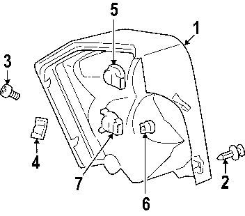 Dodge 4806271aa genuine oem factory original bumper cover grommet