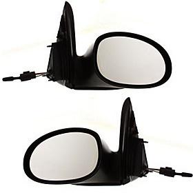 Manual remote side view door mirror assembly pair set driver+passenger