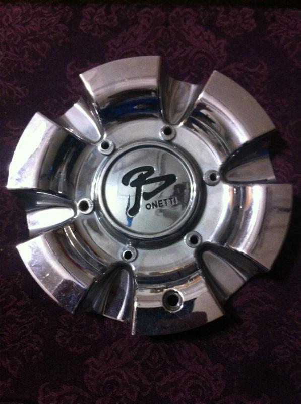 1 bonett wheels chrome center cap  part# pd-capsx-p6026  stock# 191