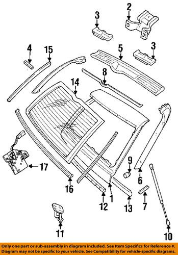 Land rover oem alr1050 hatch lift support/lift support