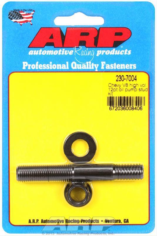 Arp oil pump fasteners high-volume pump studs 12-point chromoly black oxide