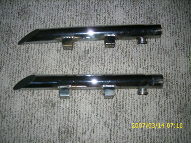 Cycle shack 2 1/2in. slip-on mufflers slash down mxl-130sd harley davidson