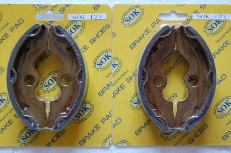 Front brake shoes fit honda trx 250 fourtrax recon, 97-13 trx250 02 03 04 05 06