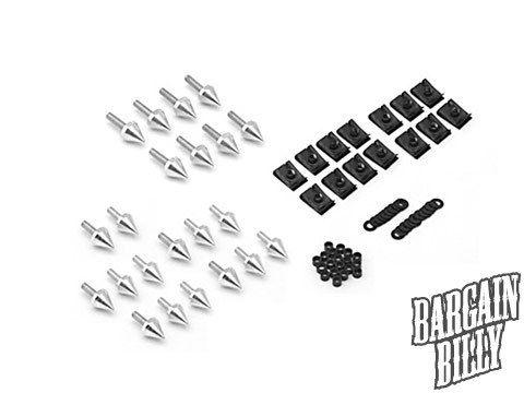 Motorcycle spiked silver fairing bolt kits for yamaha yzf r1