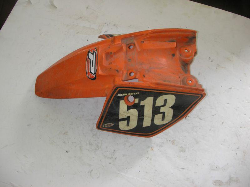 2005 ktm 50 sx side numder plates & rear fender