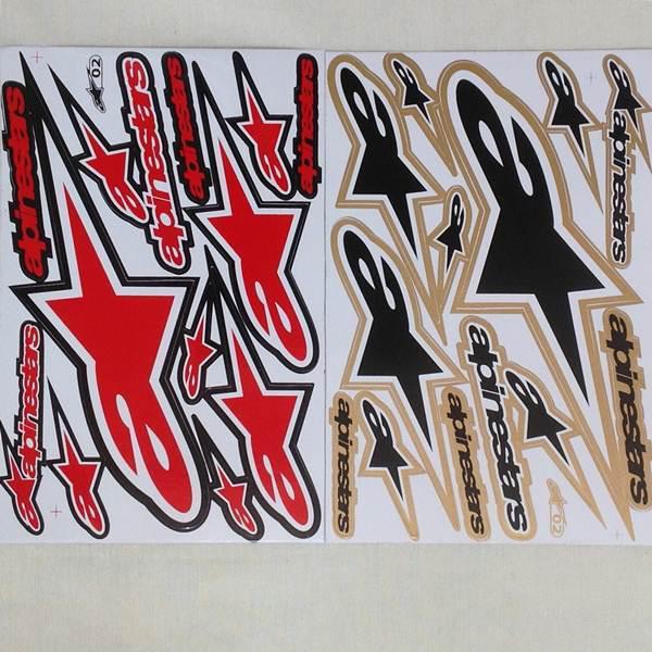 2 sheets car stickers racing decal motocross atv hot sale! free shipping s013