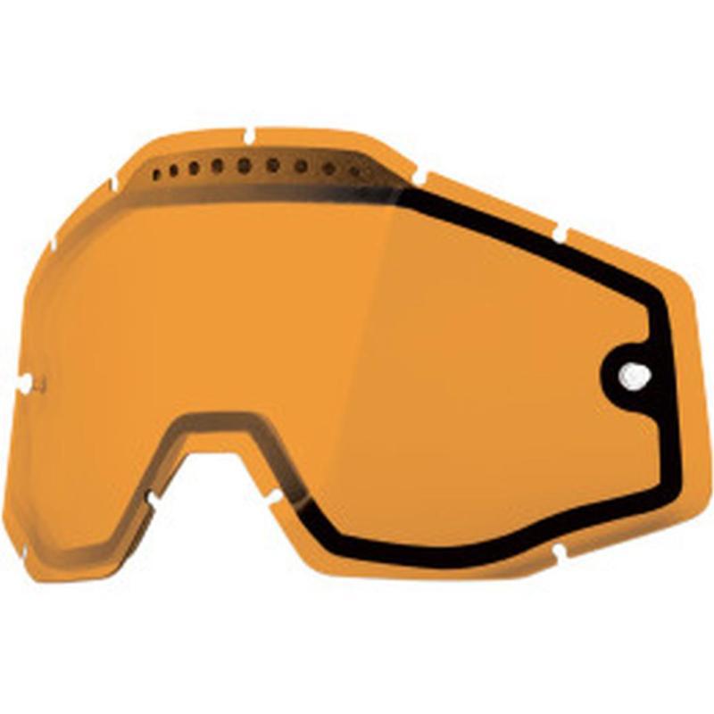 100% fits racecraft,accuri,strata adult dual lens goggle replacement,persimmon