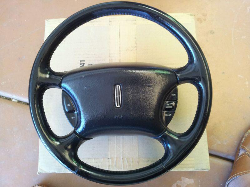 97-98 mark viii oem steering wheel cruise control switch button air bag black