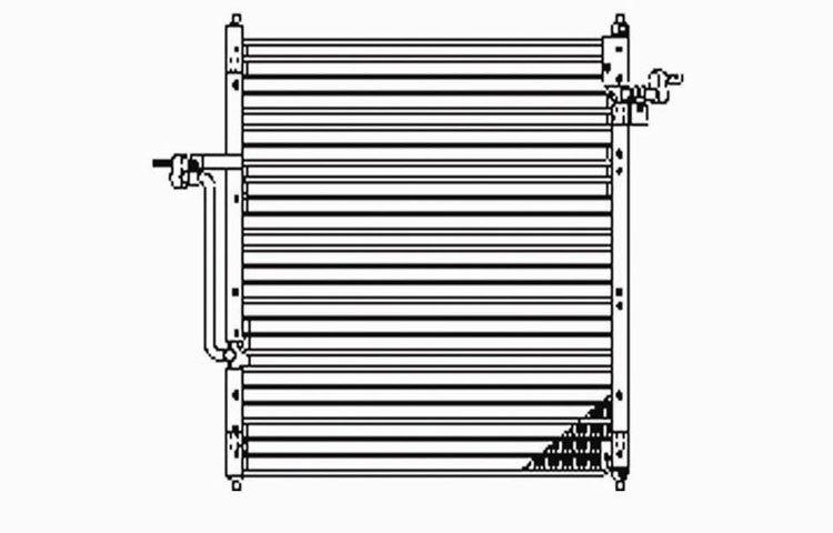 Replacement ac condenser 98-09 ford ranger pickup 98-01 mazda pickup 6l5z19712aa