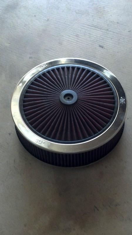 K&n air filter 4 x 14 plus filtercharger top