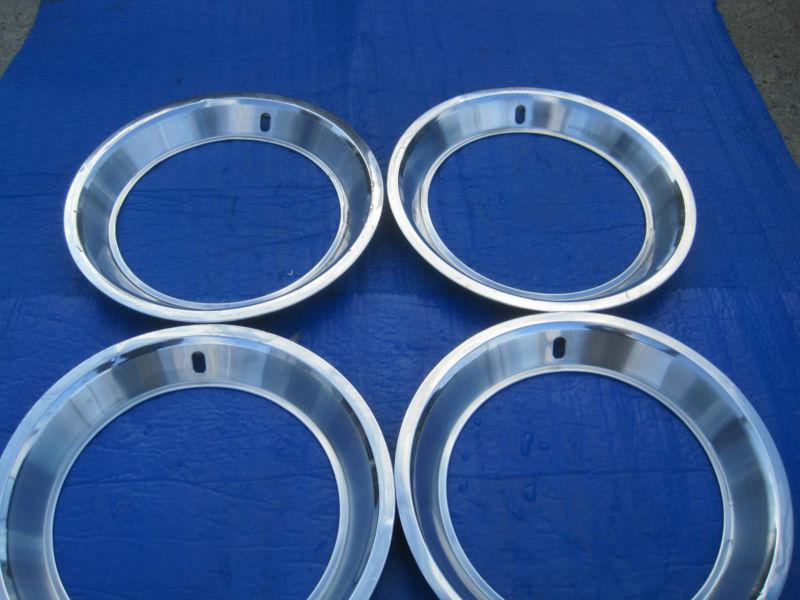 1 set 1968-79 ford mustang, maverick, torino, rally 14x1-3/4  trim rings