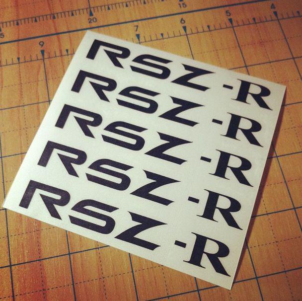 Work rsz-r wheel decals