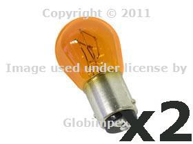 Volvo (76-09) bulb (1157a) turn signal park light oem (2) + 1 year warranty