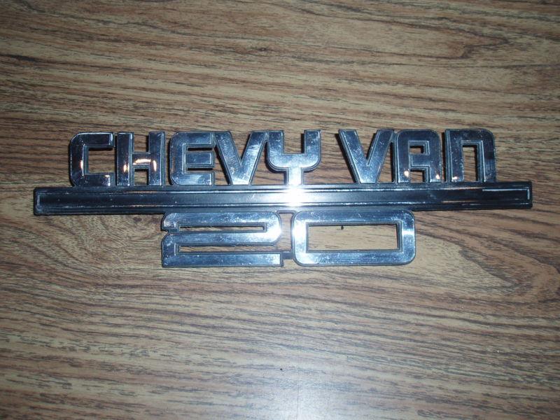 Chevy van 20 or 30 g30 p30 emblem 1968 69 70 71 72 73 74 ???