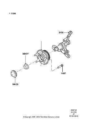 Ar3z3106a spindle 10 mustang