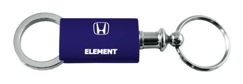 Honda element navy blue valet metal key chain ring tag key fob logo lanyard