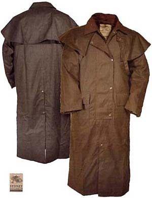 Duster outback coat oilskin western style new