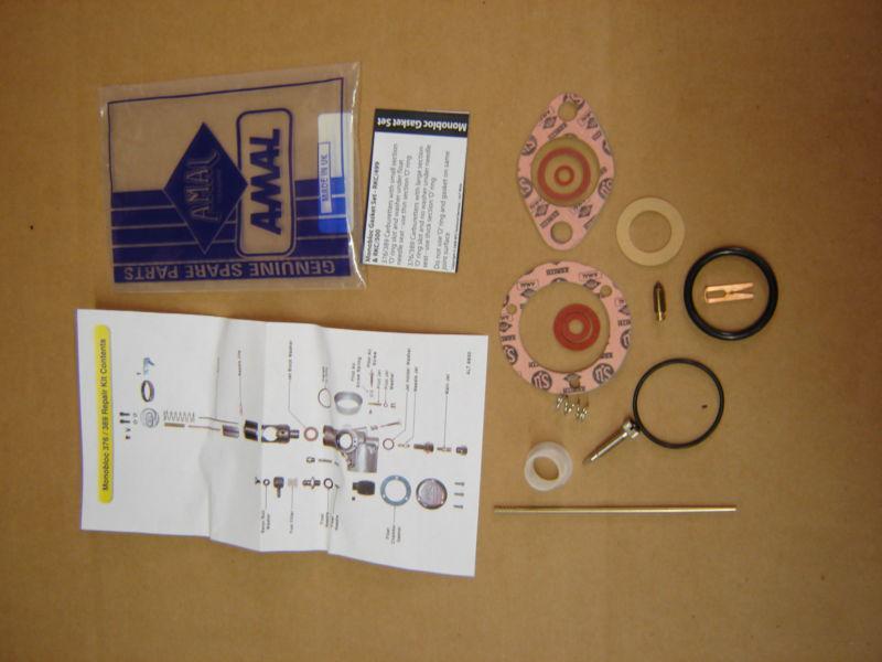 Genuine amal 389 689 carburetor rebuild kit monoblock triumph bsa royal enfield