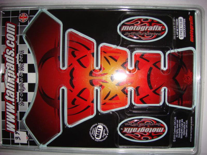 Motografix motorcycle tank pad – red tribal pattern   / decals - 39